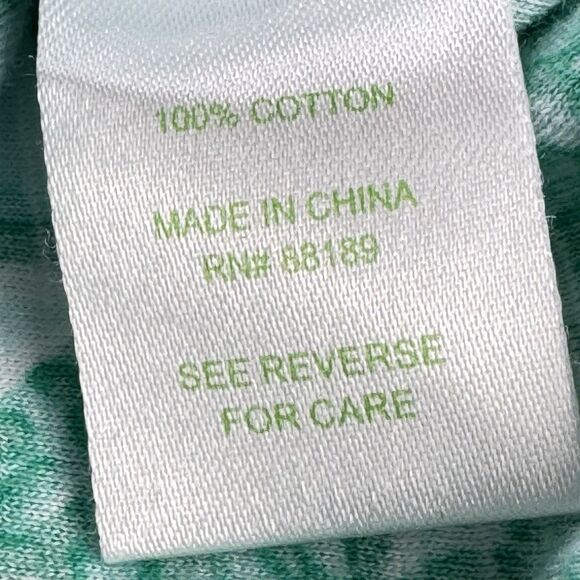 Lilly Pulitzer Top Shirt Tee M Green TOUCAN TANGO Boatneck 3/4 Sleeves - Picture 13 of 14